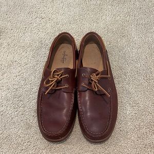 Clarks Dark Brown boat shoes size 10.5